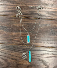 Load image into Gallery viewer, THE DOUBLE BAR PENDANT NECKLACE