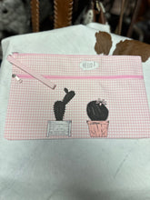 Load image into Gallery viewer, THE CACTUS DOUBLE POCKET ZIP POUCH
