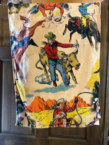 THE WESTERN COWBOY KIDS BLANKET