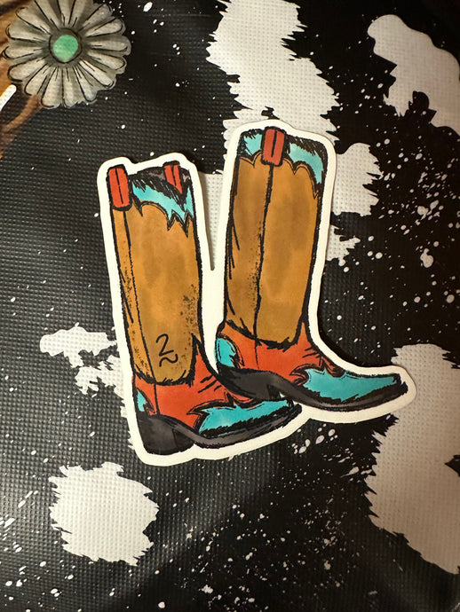 THE BOOT SCOOT VINYL STICKER