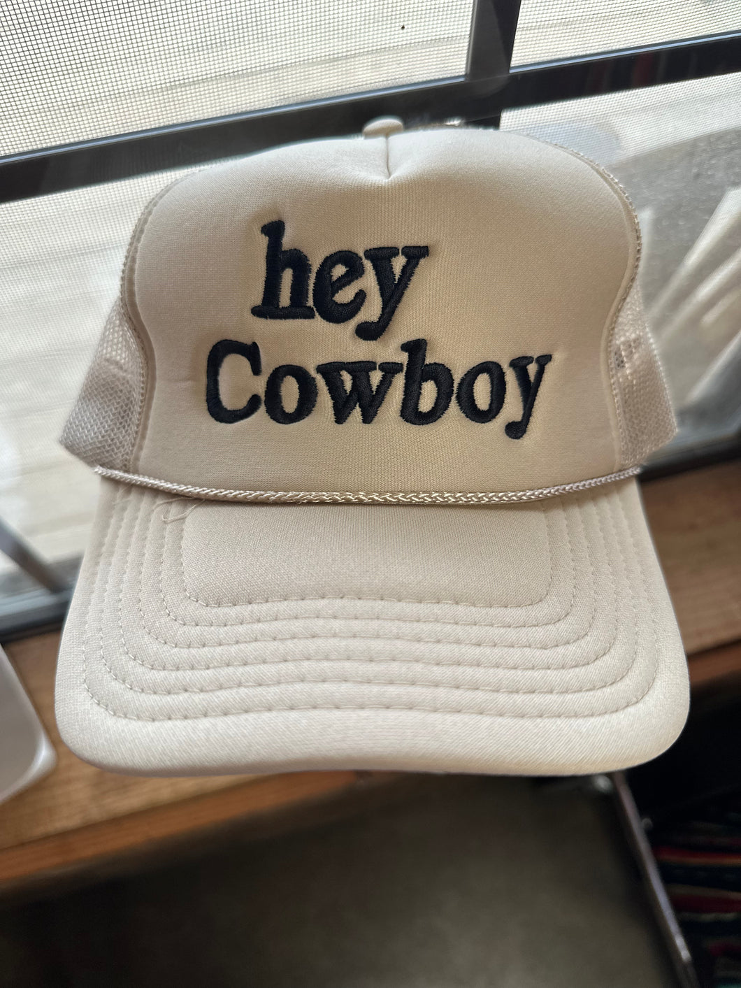 THE HEY COWBOY TRUCKER HAT