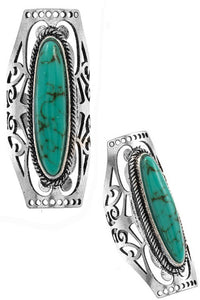 THE OVAL CONCHO TURQUOISE RING COLLECTION