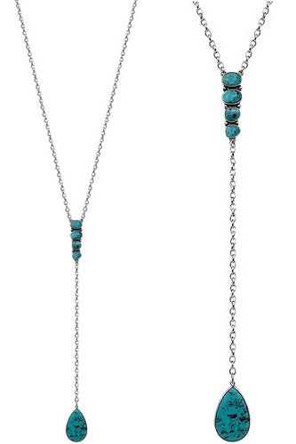 THE TEARDROP CHARM LONG NECKLACE COLLECTION