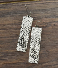 Load image into Gallery viewer, THE HAMMERED SILVER BRONC EARRINGS