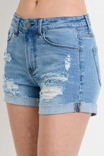 Load image into Gallery viewer, THE KANYON CUFFED DEMIN SHORTS
