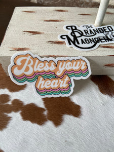 THE RETRO BLESS YOUR HEART STICKER