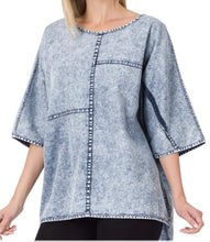 Load image into Gallery viewer, THE CHAMBRAY OVERSIZED TOP