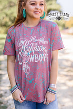 Load image into Gallery viewer, THE HANGIN’ W/HIPPIES &amp; COWBOYS GRAPHIC TEE