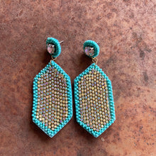 Load image into Gallery viewer, THE HEXAGON RHINESTONE EARRINGS