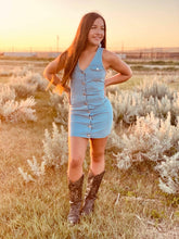 Load image into Gallery viewer, THE BLUE JEAN BABE DRESS