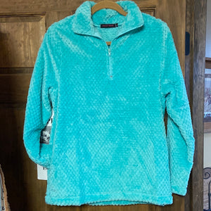 THE TURQUOISE WAFFLE SHERPA