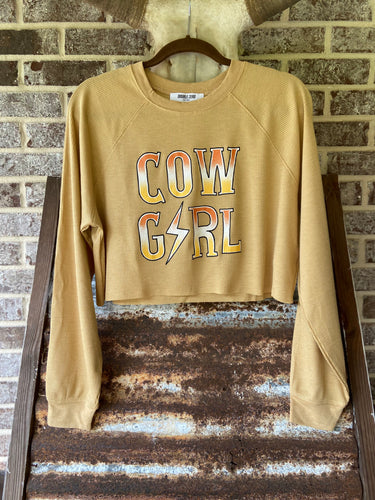 THE COWGIRL CROPPED GRAPHIC TEE