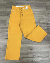 Load image into Gallery viewer, THE CROPPED MUSTARD DENIM PANTS